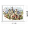 (Stamped/Counted) Castle-14CT Cross Stitch 50*38cm/19.69*14.96in