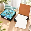 PU 5D Pearl Diamond Painting Kit Note Box DIY Diamond Art Notepad Box with 160 Sheets of Paper (Turtle)