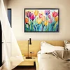 (Big Size)Tulip - 11CT Stamped Cross Stitch 60*40cm/23.62*15.75in