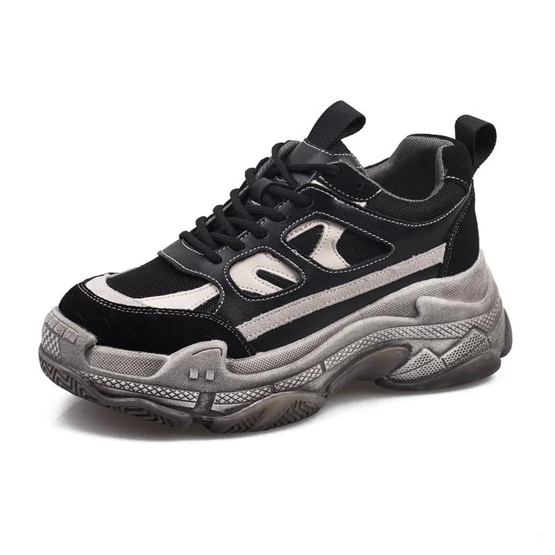 Brand Sneakers Women Platform Shoes Fashion Thick Sole Sport Shoes Ladies Trainers Casual Chunky Sneakers Women Basket Femme