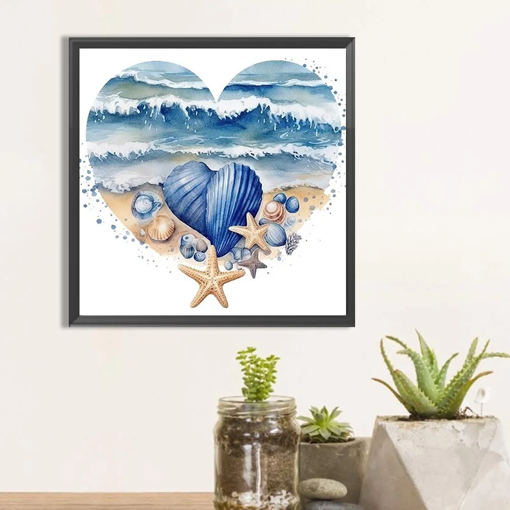 Diamond Painting - Full Round Drill - Love Starfish(Canvas|30*30cm)