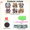 (US Only)6pcs 2D Flat Acrylic Independence Day Dog DIY Diamond Painting Fridge Magnets