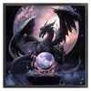 Dragon And Crystal Ball-Full Embroidery 3 Strands 11CT Stamped Cross Stitch-40*40CM