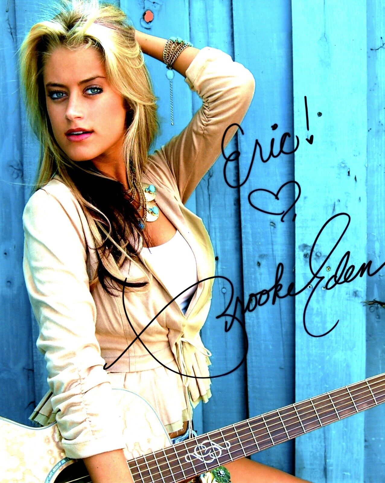 TO ERIC - Brooke Eden Signed - Autographed Country Music Singer 8x10 inch Photo Poster painting