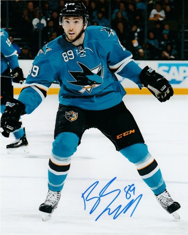 San Jose Sharks Barclay Goodrow Signed Autographed 8x10 NHL Photo Poster painting COA B