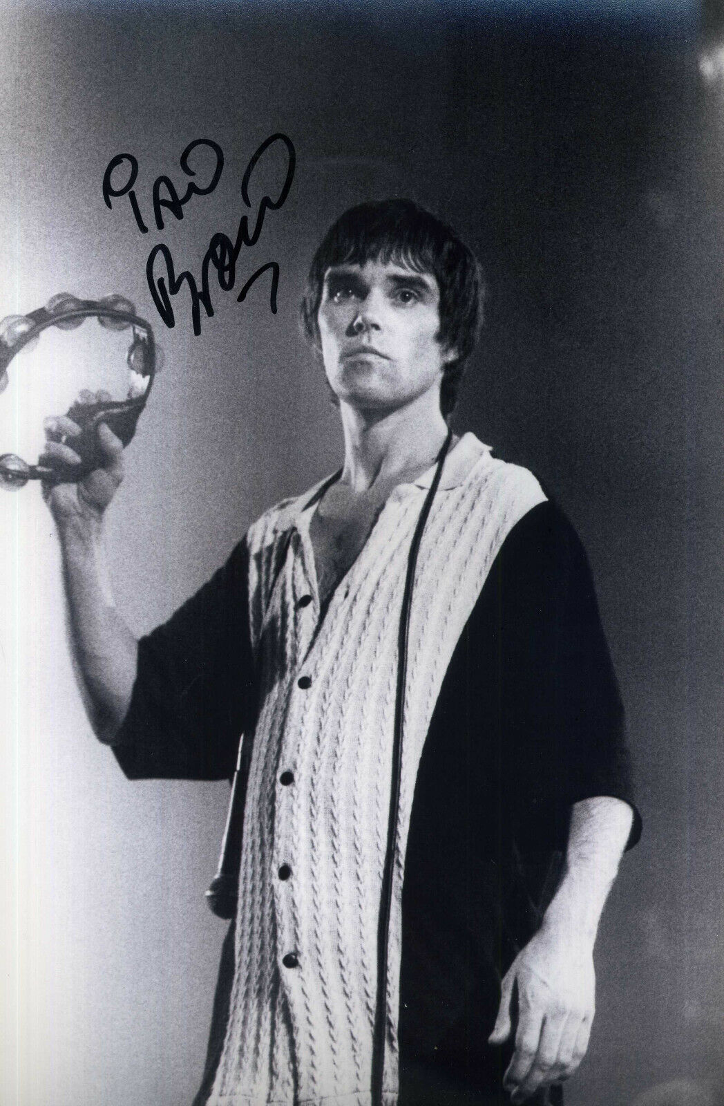 IAN BROWN Signed Photo Poster paintinggraph - Singer / Vocalist STONE ROSES - reprint