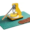 [US Local Warehouse] Circle Sampler Cutter for Film Paper Cloth 90x8MM Die Cutting Machine Manual Round Sample GSM Cut Machine for Fabric Rubber Leather Carpet Paper Foam