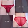 Men's Low-Rise Sexy Ultra-Thin Seamless Striped Briefs