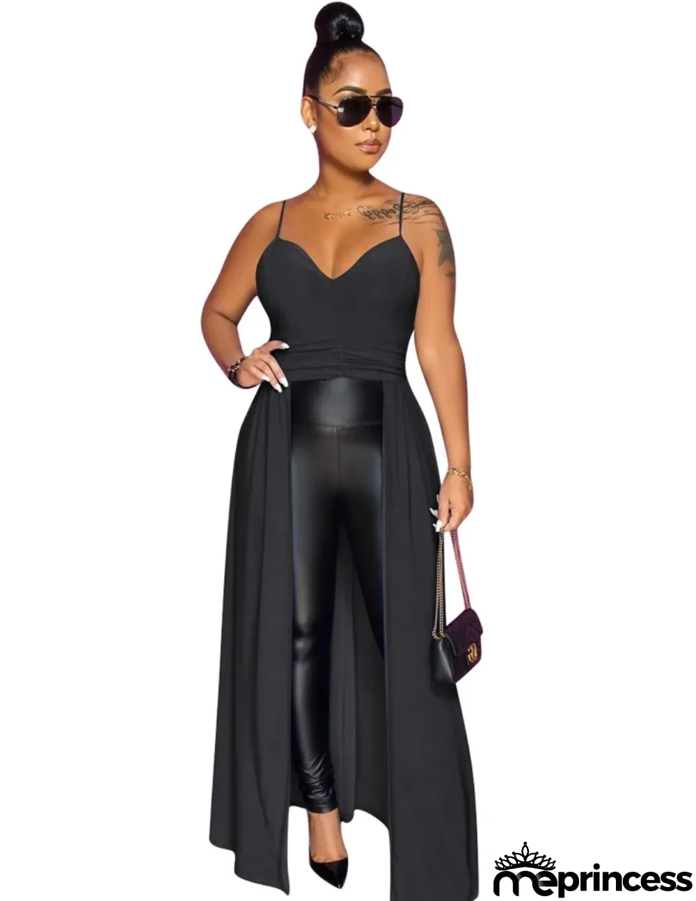 Sexy Straps High Low Long Party Top