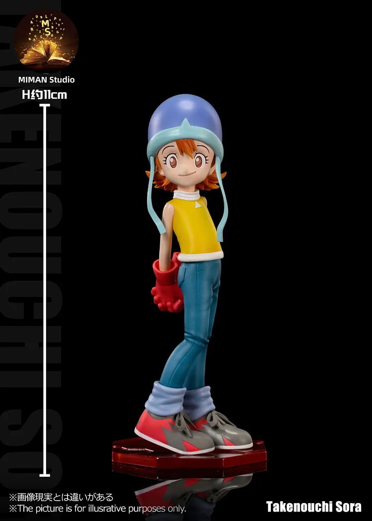 MIMAN Studio - Digimon Main character Team #4 Sora Takenouchi & Piyomon Statue (GK)-