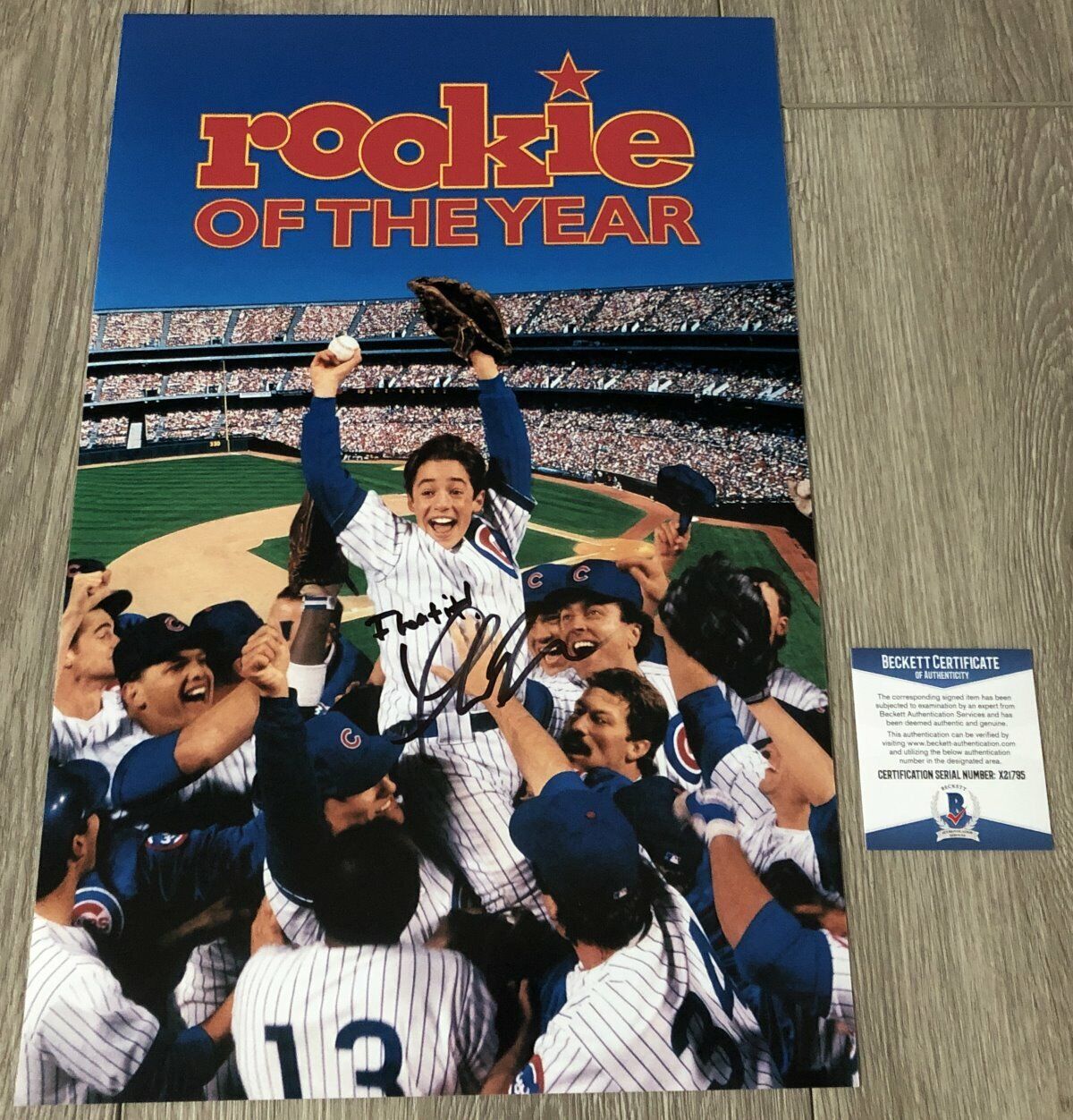 THOMAS IAN NICHOLAS SIGNED 11x17 ROOKIE OF THE YEAR Photo Poster painting w/PROOF & BECKETT COA