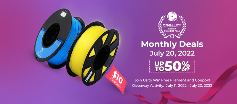 Creality Better Filament Monthly Deals