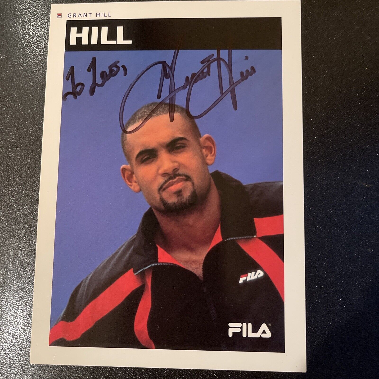 RARE! Great Hand Signed Autographed Fila Promo Photo Poster painting / Card of Grant Hill