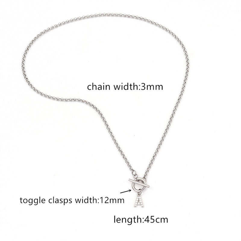 Elegant Minimalist Classic Style Letter 201 Stainless Steel 304 Stainless Steel Pendant Necklace