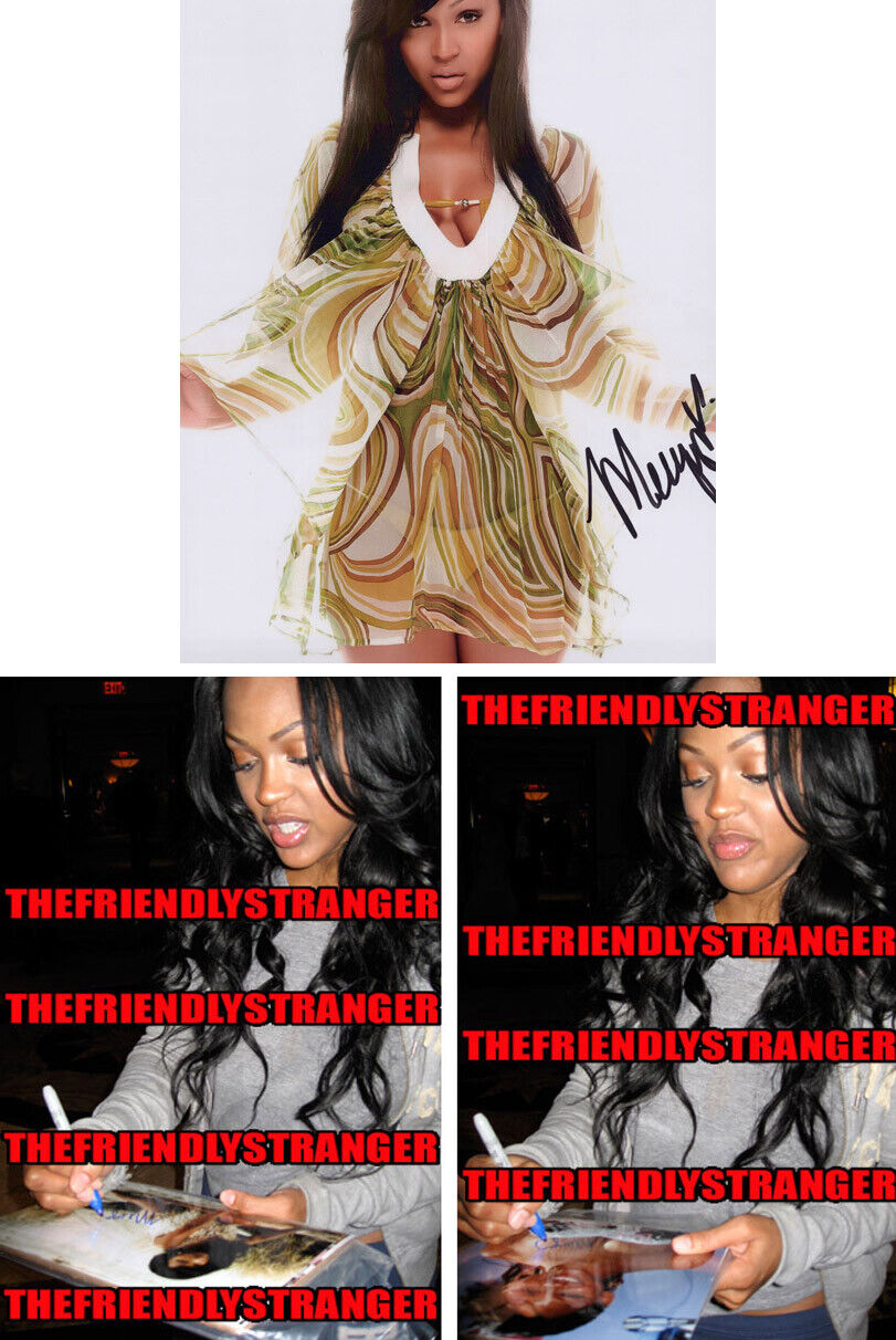 MEAGAN GOOD signed Autographed 8X10 Photo Poster painting c PROOF - The Intruder SHAZAM Sexy COA