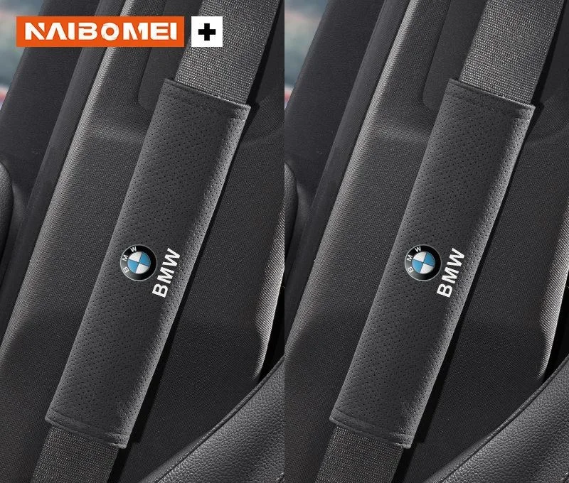 Suede punched car seat belt shoulder cover（2PCS）