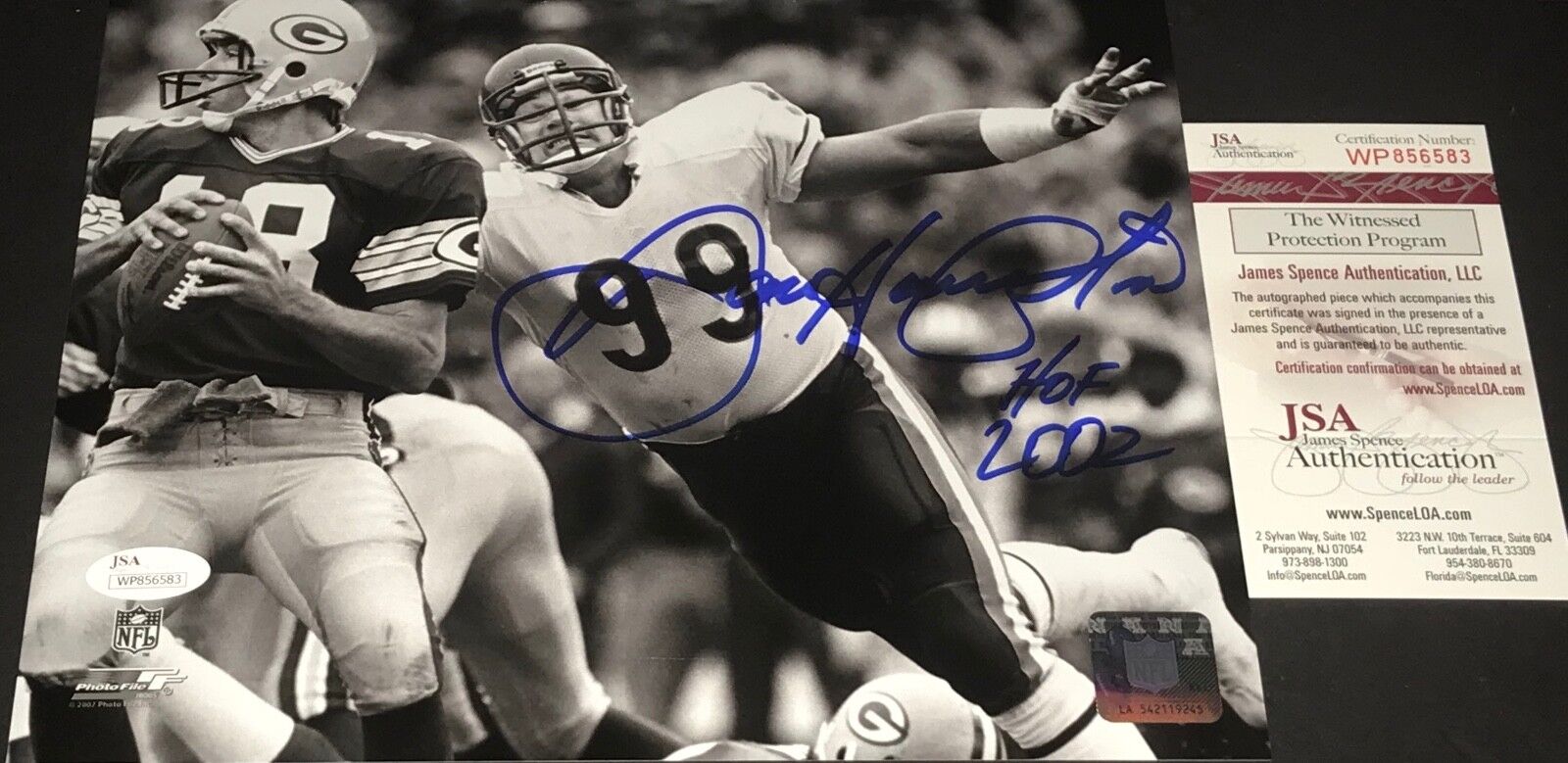 Dan Hampton Chicago Bears Autographed Signed 8x10 Photo Poster painting JSA WITNESS COA 2