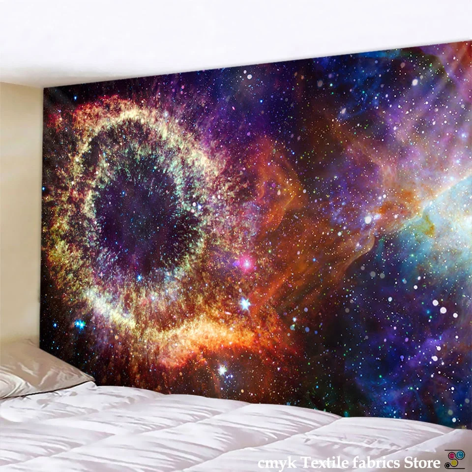 Tapestry psychedelic pattern yoga throw beach throw carpet Hippie Home Decor Wall Tapestry Blanket Galaxy Hanging Wall Tapestry