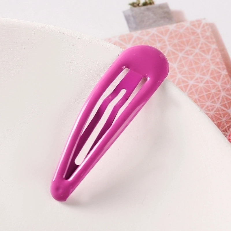 Minimalist Water Droplets Metal Stoving Varnish Hair Clip 1 Piece