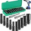 12 Pcs Deep Impact Socket Set