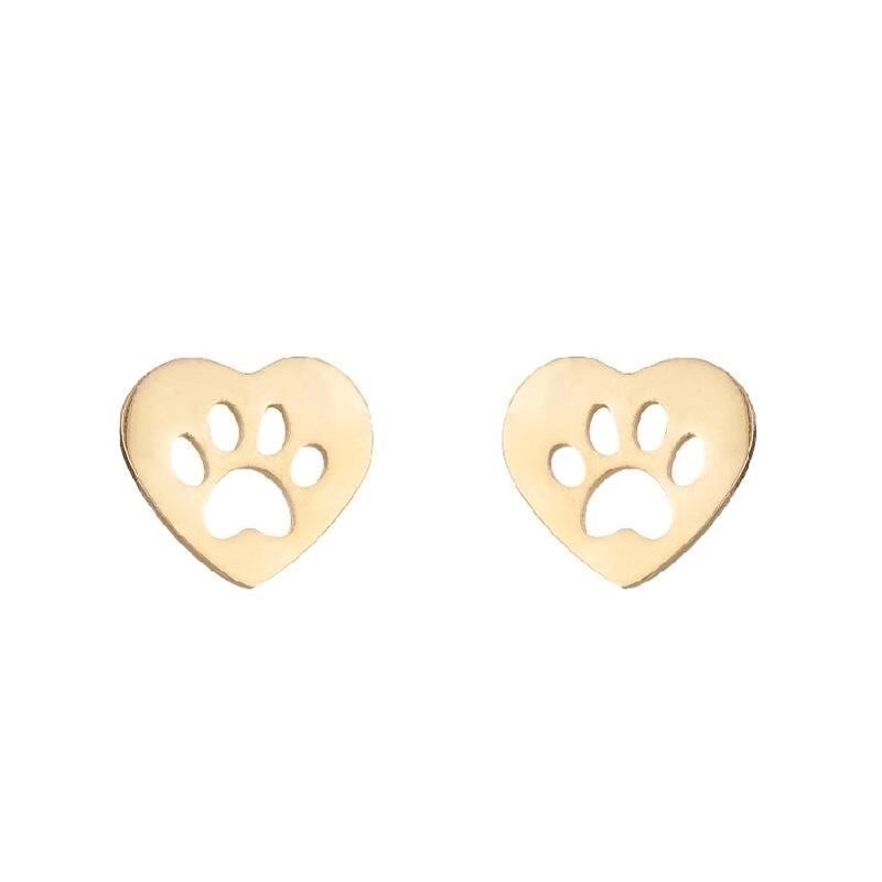 1 Pair Halloween Fashion Smile Face Star Skull Plating Hollow Out Stainless Steel Ear Studs