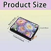 2pcs Flower Deer Pattern Diamond Painting Fashion Card Holder Compact Coin Purse