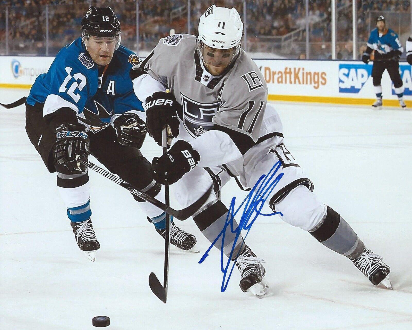 Anze Kopitar Signed 8x10 Photo Poster painting Los Angeles Kings Stadium Series Autographed COA