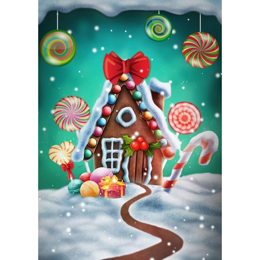 

Candy Snow House - Round Drill Diamond Painting - 30*40CM, 501 Original