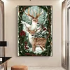 (50*70cm)Christmas Elk - Full Round Drill Diamond Painting