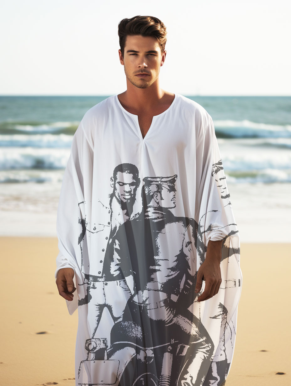 Men Tom Of Finland Kaftan Long Caftan