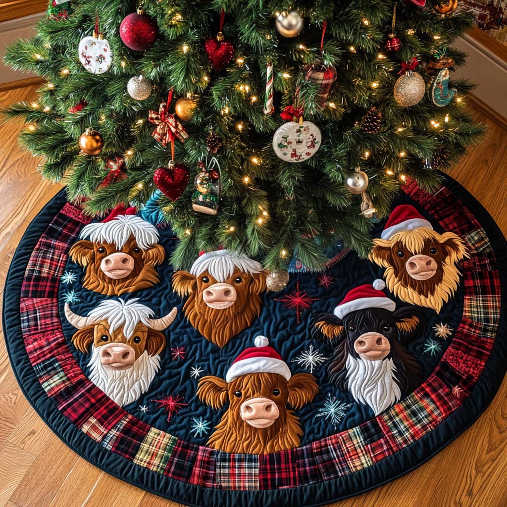 Christmas Bliss Christmas Quilted Tree Skirt NCU0NT2419