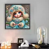 Snow Girl - Diamond Painting - Partial Special Shaped Drill(Canvas|30*30cm)