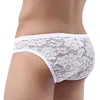 Sexy Mens Lace Underwear Low Rise Ultra Thin Transparent Briefs