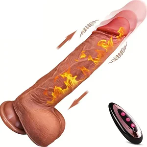 6.5 Inches Remote Control Heating Dildo With 3 Thrusting & 9 Vibrating Modes