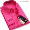Men's business casual crystal button  shirt