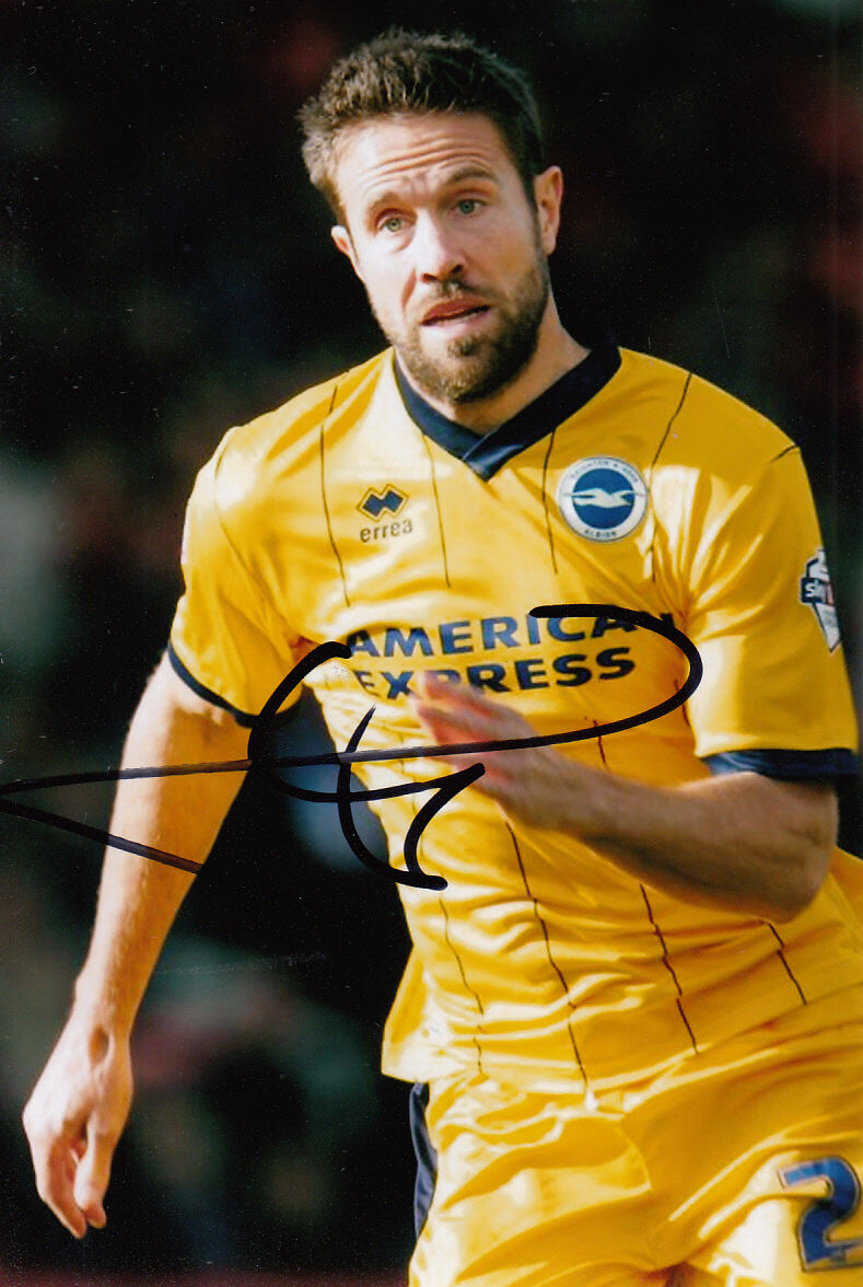 BRIGHTON & HOVE ALBION HAND SIGNED MATTHEW UPSON 6X4 Photo Poster painting 2.