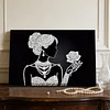 DIY Pearl Painting Rose Girl for Home Wall Decor with Frame(20x30cm)