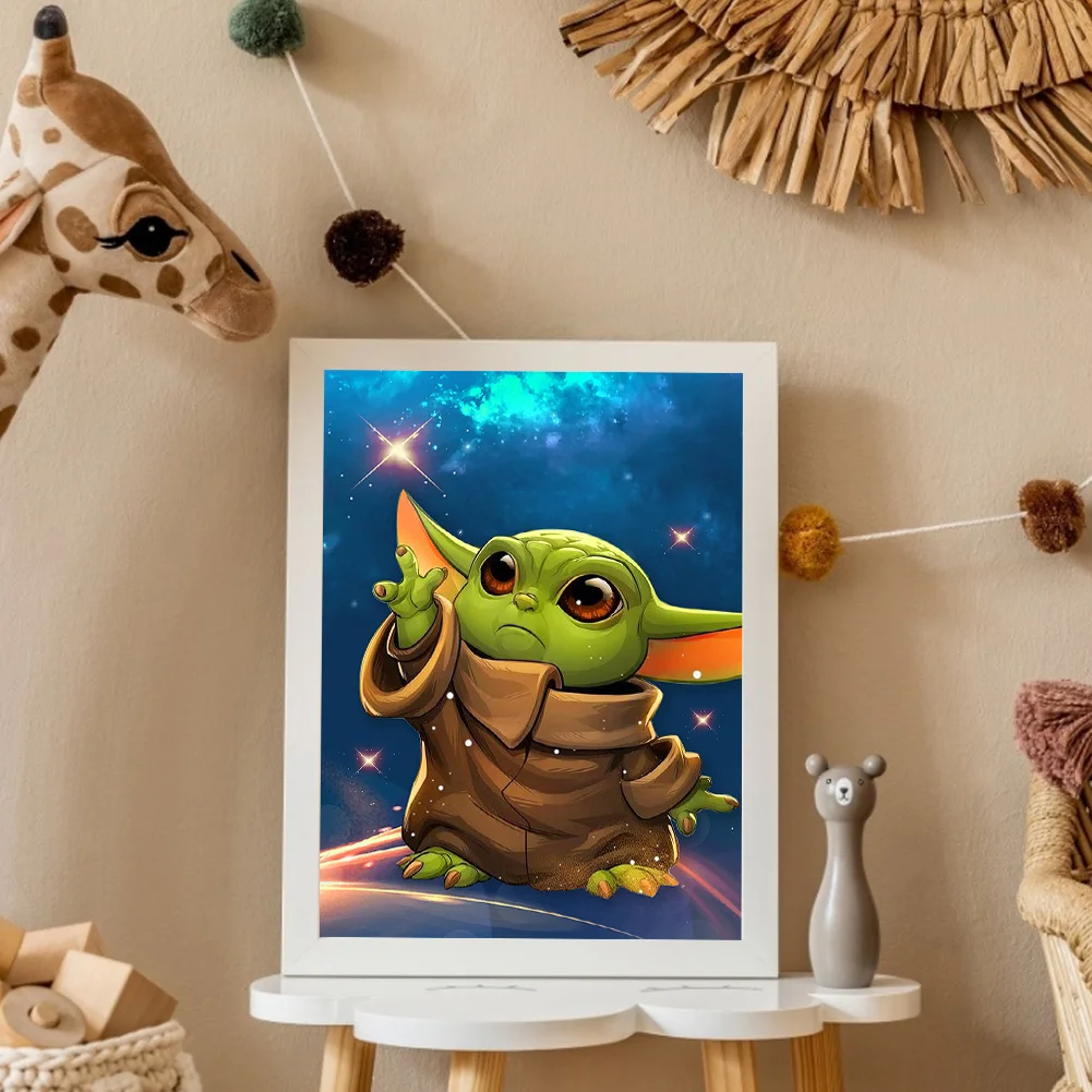 Diamond Painting - Full Round Drill - Yoda(30*40cm)
