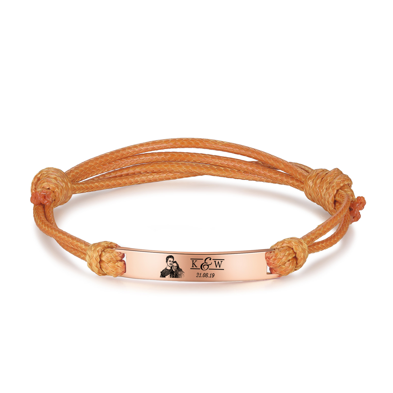 Braccialetti acciaio inox 1 nome 2 lettere e 1 foto personalizzabili per coppia multicolori da scegliere