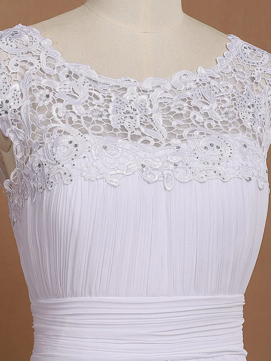 Sophisticated Lace Detail Evening Gown