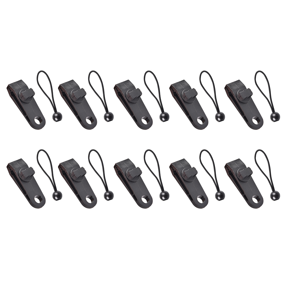 

10x Tent Clip Heavy Duty Awning Clamp Tarpaulin Strap Bungee for Camping, 501 Original