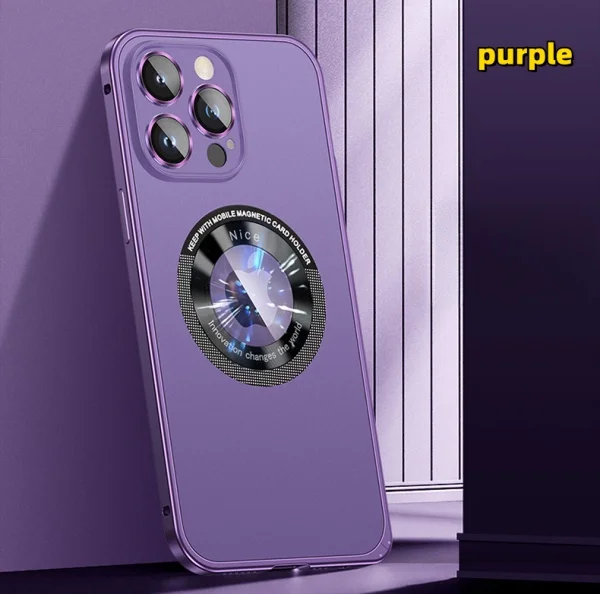 Metal Frame Elastic Buckle iphone All-inclusive Anti-fall Mobile Phone Case