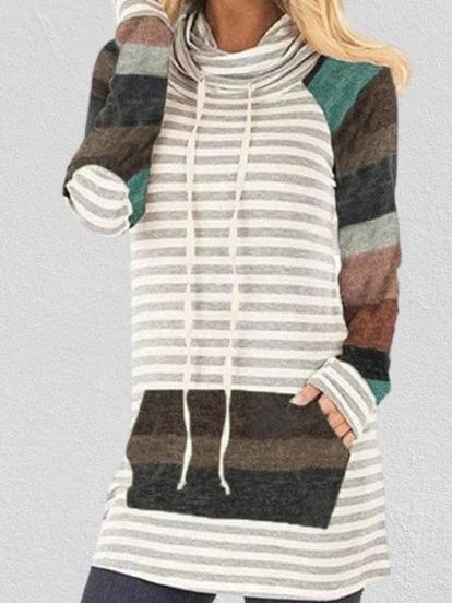 Stripes Cotton-Blend Vintage Sweatshirt