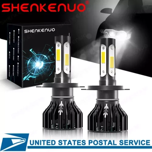 Dronehint White H4 9003 LED Headlight Bulbs Car & Truck Parts Hi&Low Dual Beam Kit 6000K (For: Mini) Parts