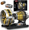 Mould King 10141 MOC Technik Aircraft Engine Block Kit Technology Clamping Blocks Kit Includes Engine and Battery Box Aviation Engine (2256 Pieces +) Adult Building Blocks