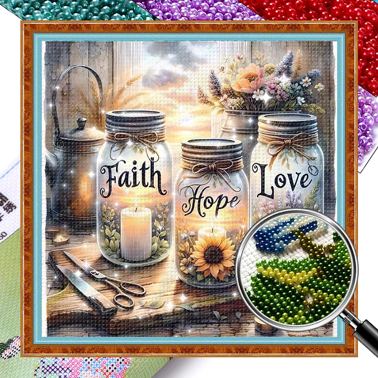 Bottle - 11CT Bead Embroidery Cross Stitch(46*46cm)(Full Embroidery)