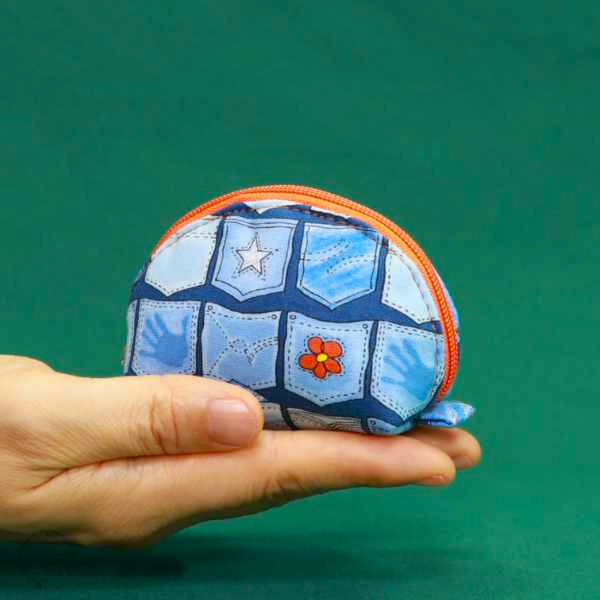 Half-Moon Zip Pouch Template-Tutorial Included