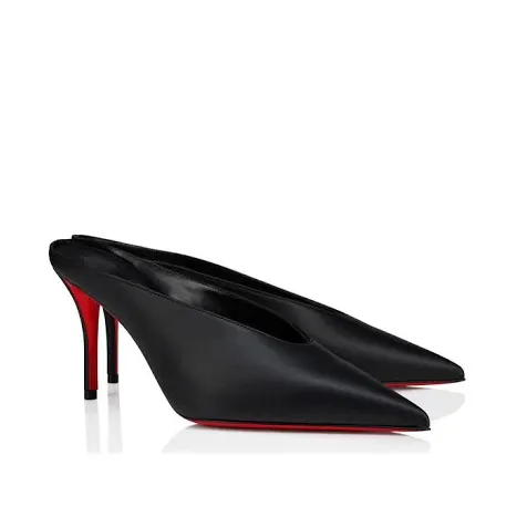 95mm Pointed Toe High Heel Red Bottoms Pumps Prom Shoes Sandals-vocosishoes