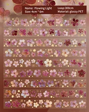 PETテープ - 600cm ヴィンテージフラワースマッジ