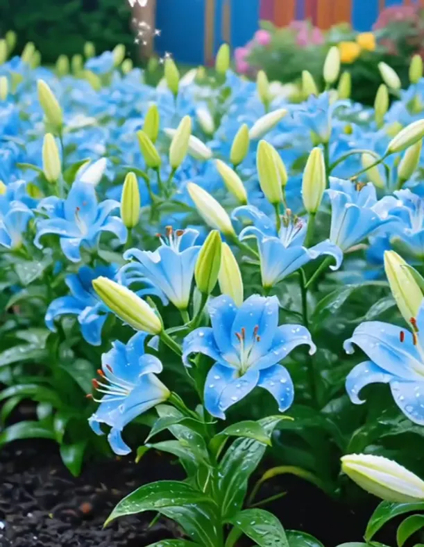 Double-petaled bicolor fragrant lily Bulbs—Fresh and Sweet